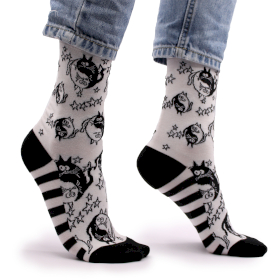 3x Hop Hare Bamboo Socks - Ying Yang S/M