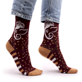 3x Hop Hare Bamboo Socks - Ganesha S/M