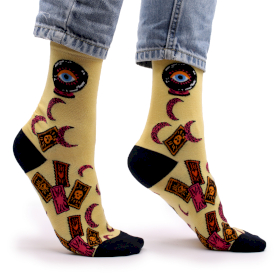 3x Hop Hare Bamboo Socks - Tarot Cards S/M