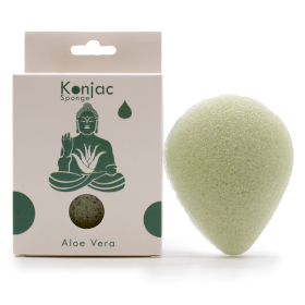 6x Teardrop Konjac Sponge - Aloe Vera - Healing