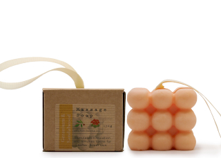 3x Boxed Single Massage Soaps - Geranium & Sandalwood