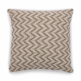 2x Classic Cushion Cover - Herringbone Wide Grey - 40x40cm