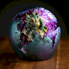 Baby Dragon LED Geode Hatching Dragon Egg (asst)