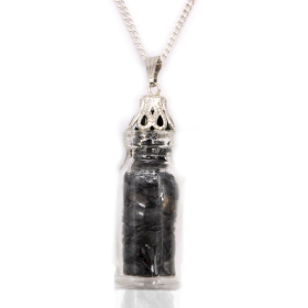 Bottled Gemstones Necklace - Black Onyx