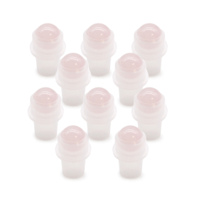 10x Gemstone Roller Tip for Bottle - Rose Quartz