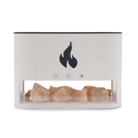 Blaze Aroma Diffuser - Himalayan Salt Chamber - USB-C - Flame Effect (Salt included)