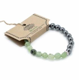 3x Faceted Gemstone Bracelet - Magnetic Jade