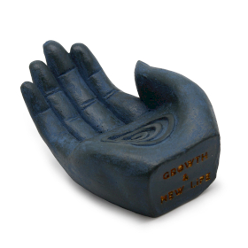 Hand Incense Holder - Fertility (blue)