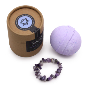 4x Amethyst Crystal Jewellery Bath Bomb