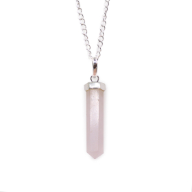 Gemstone Classic Point Pendant - Rose Quartz