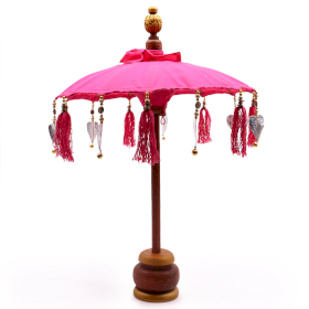 Bali Home Decor Parasol - Cotton - Pink - 40cm