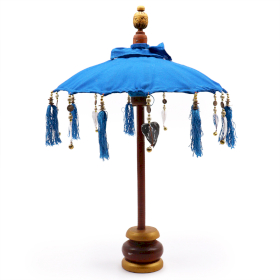 Bali Home Decor Parasol - Cotton - Turquoise - 40cm