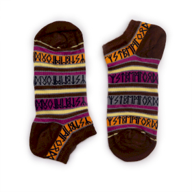 3x Hop Hare Bamboo Socks Low - Rune Stones S/M