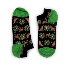 3x Hop Hare Bamboo Socks Low  - Moonlight Wolfs S/M