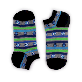 3x Hop Hare Bamboo Socks Low - Evil Eye & Hamsa S/M