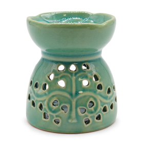 3x Tree of Life Oil Burner - Blue