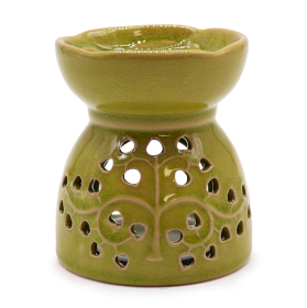 3x Tree of Life Oil Burner - Lime