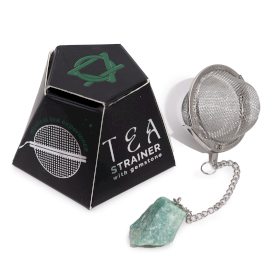 3x Raw Gemstone Tea Strainer - Green Aventurine