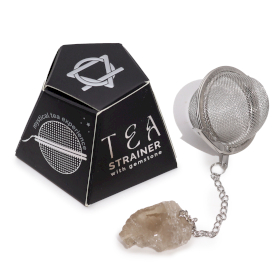 3x Raw Gemstone Tea Strainer - Smoky Quartz