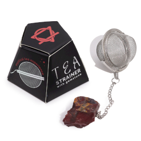 3x Raw Gemstone Tea Strainer - Mookaite