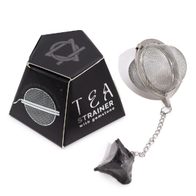 3x Raw Gemstone Tea Strainer - Black Obsidian