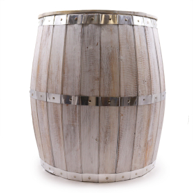 Beer Barrel Table - Whitewash 60x48,5cm