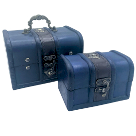 Treasure Chest - Set of 2 - Teal