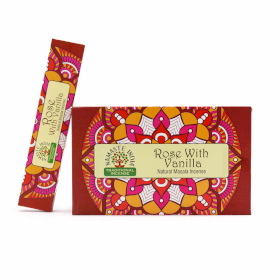 12x Namaste Mandala Masala Incense - Rose With Vanilla