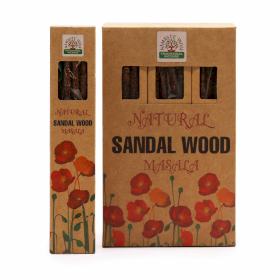 12x Natural Botanical Masala Incense - Sandalwood