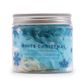 3x White Christmas Whipped Soap 120g