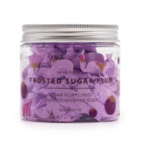 3x Frosted Sugar Plum Whipped Cream Soap 120g