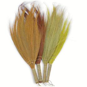 Set 4 - Pampas Long Broom - Natural colours