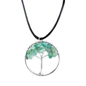 Tree of Life Pendant - Jade