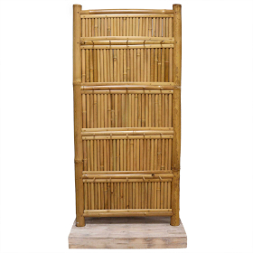 Bamboo Display Tall Stand 40 Pegs - 140x71cm