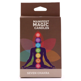 6x Seven Charkra Manifest Candles (set of 7)
