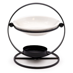 4x Ceramic & Metal Round Stand