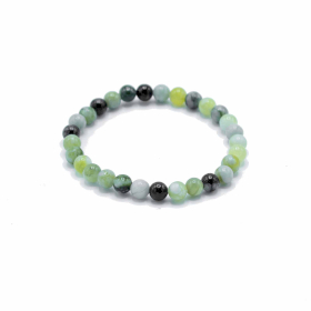 4x Gemstone Manifestation Bracelet - Olive Jade - Healing