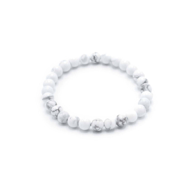 4x Gemstone Manifestation Bracelet - White Jasper - Peace