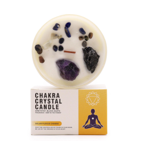 Chakra Crystal Candle - Solar Plexus Chakra