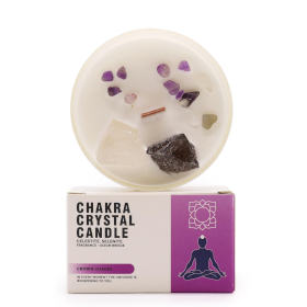 Chakra Crystal Candle - Crown Chakra