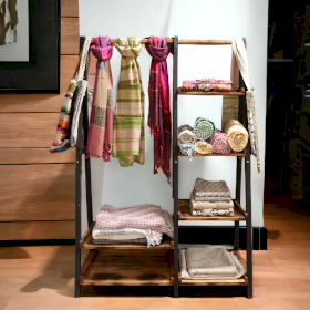 Clothes Rack & Shelves Triangle