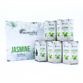 12x Aromatika Masala Backflow Incense - Jasmine