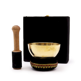 Brass Singing Bowl Gift Set - 9cm