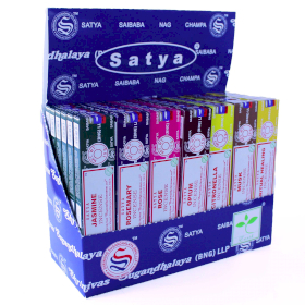 42x Satya Assorted Incense 15 gms - Display Pack