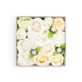 Square Box - Wedding Blessings - White & Ivory