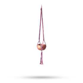 3x Macrame Pot Holder Classic -Pastal Tones Livingroom Med Pot
