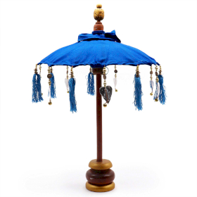 Bali Home Decor Parasol - Cotton - Blue - 40cm