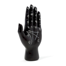 2x Black Mantric Hand/Tarot Hand Palm
