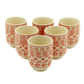 6x Herbal Tea Cup - Amber