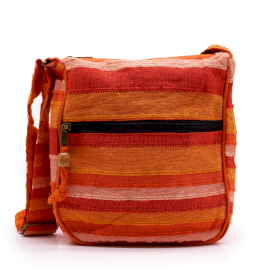 4x Lrg Nepal Sling Bag  (Adjustable Strap) -  Sunrise Orange